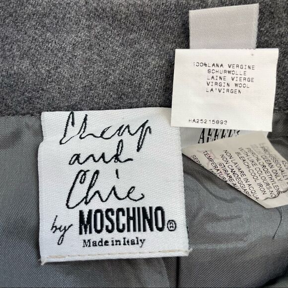 Moschino Cheap And Chic Classic Wool  Pencil Skirt - Picture 8 of 12
